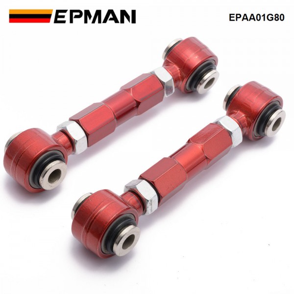 EPMAN Adjustable Rear Toe Arms Spherical Bearings W Spherical Bearings For Lancer CS6A/CS7A 02-06 EPAA01G80