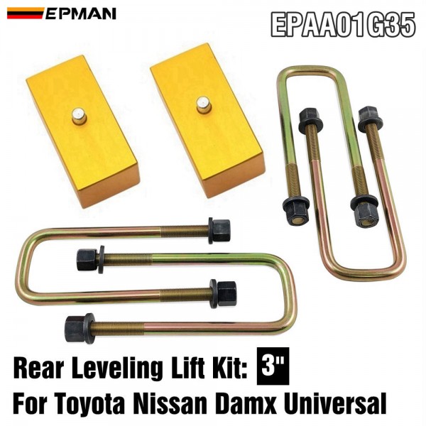 EPMAN 5SETS/CARTON 2Inch /3 Inch Aluminum Suspensions Rear Leveling Lift Kit Block For Toyota Nissan Damx Universal For Ford 2wd 4wd EPMAN 5SETS/CARTON 2Inch /3 Inch Aluminum Suspensions Rear Leveling Lift Kit Block For Toyota Nissan Damx Universal For Ford 2wd 4wd