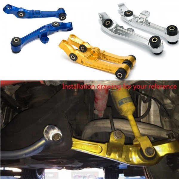 EPMAN Front Lower Control Arm For Nissan 350Z 2D 3.5L CNC Billet Upgrade bushing Blue/Silver/Golden TK-BB09N350Z 