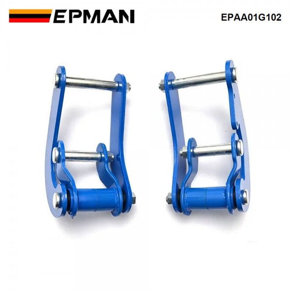 EPMAN 2pcs Comfort Double Shackle Suspension Leaf Spring Rear Comfort Double G-Shackles Fit For Toyota Hilux REVO 2015+ EPAA01G102