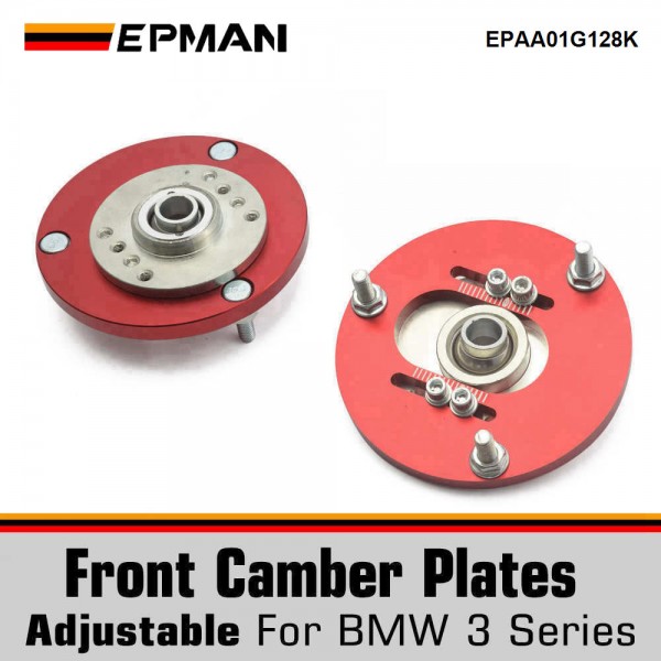 EPMAN Front Camber Plate Upper Mount For BMW E46 3 Series E36 E30 E36 E46 Z3 Coilover Kit Suspension Top Mounts EPAA01G128K EPMAN Front Camber Plate Upper Mount For BMW E46 3 Series E36 E30 E36 E46 Z3 Coilover Kit Suspension Top Mounts EPAA01G128K
