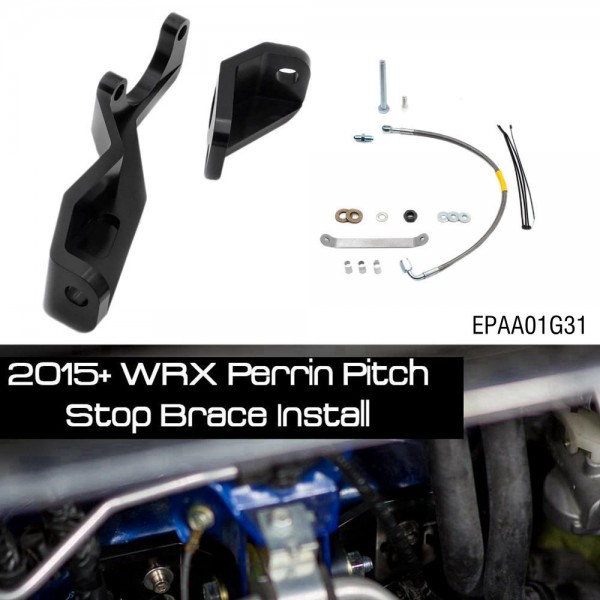 EPMAN Racing's Pitch Stop Brace Billet Aluminum and Designed To Reinforce OEM's Mounting Brackets For Subaru WRX STi 2015+ EPAA01G31
