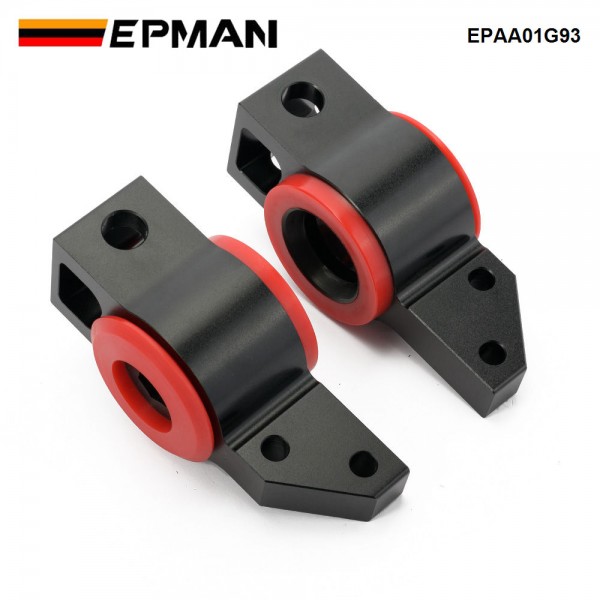 EPMAN Front Lower Rearward Control Arm Bracket W Polyurethane Bushing for VW Golf Jetta for Audi A3 Black EPAA01G93