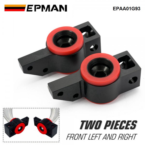 EPMAN Front Lower Rearward Control Arm Bracket W Polyurethane Bushing for VW Golf Jetta for Audi A3 Black EPAA01G93 EPMAN Front Lower Rearward Control Arm Bracket W Polyurethane Bushing for VW Golf Jetta for Audi A3 Black EPAA01G93