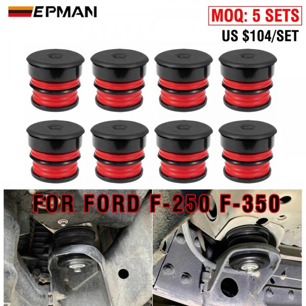 EPMAN Silicone Body Mount Bushing Kit for Ford F250 F350 2008-2016 Super Duty Crew Cab EPAA23G01