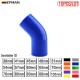 TANSKY 10PCS/LOT 45 degree Elbow Silicone Hose Universal For Radiator Intercooler Intake Filter Exhaust Pipe ID 38mm 41mm 45mm 48mm 51mm 54mm 57mm 60mm 63mm 70mm 76mm 80mm 83mm 89mm 102mm