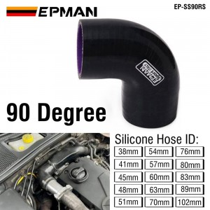 EPMAN 90 Degree Elbow Silicone Hose Pipe Turbo Intake 38mm 41mm 45mm 48mm 51mm 54mm 57mm 60mm 63mm 70mm 76mm 80mm 83mm 89mm 102mm EP-SS90RS