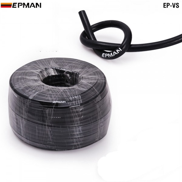 EPMAN Black Silicone Vacuum Hose Tubing SIlicone Pipe ID 3mm 4mm 5mm 6mm 8mm 10mm 12mm 14mm EP-VS